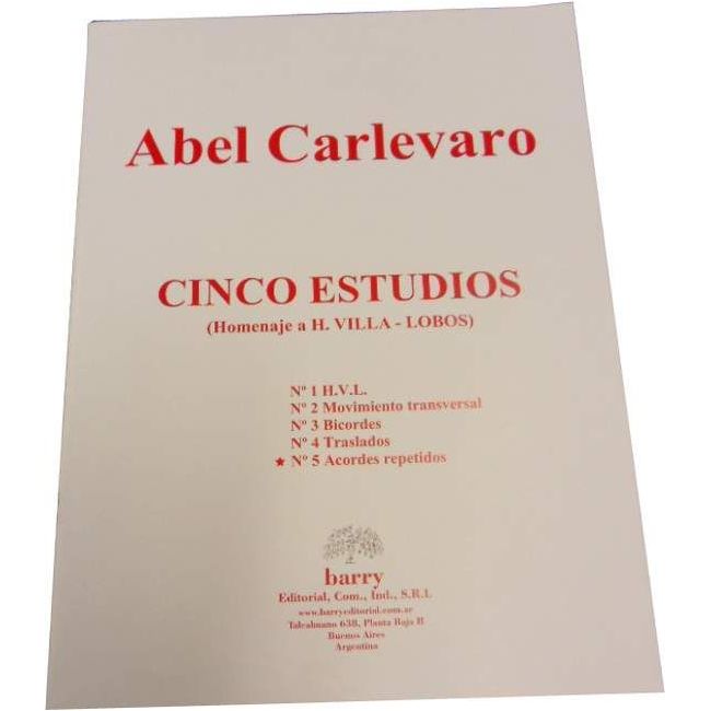 Carlevaro, Abel - Cinco Estudios No. 5 5