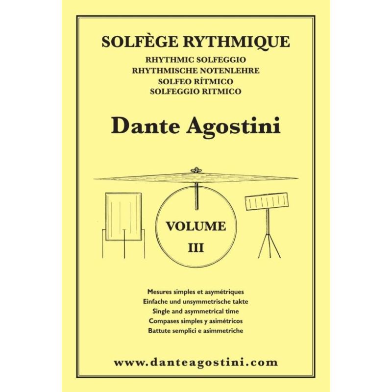 Agostini, Dante - Solfège rythmique - Volume 3
