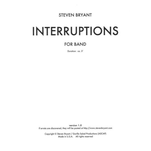 Bryant, Steven - Interruptions