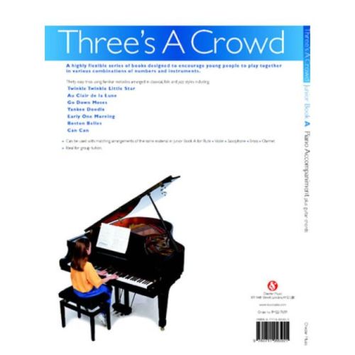 Three's A Crowd Piano Accompaniment Junior Book A