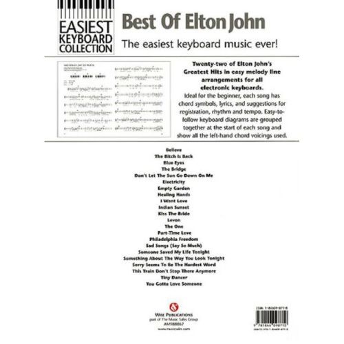 Easiest Keyboard Collection: Best of Elton John