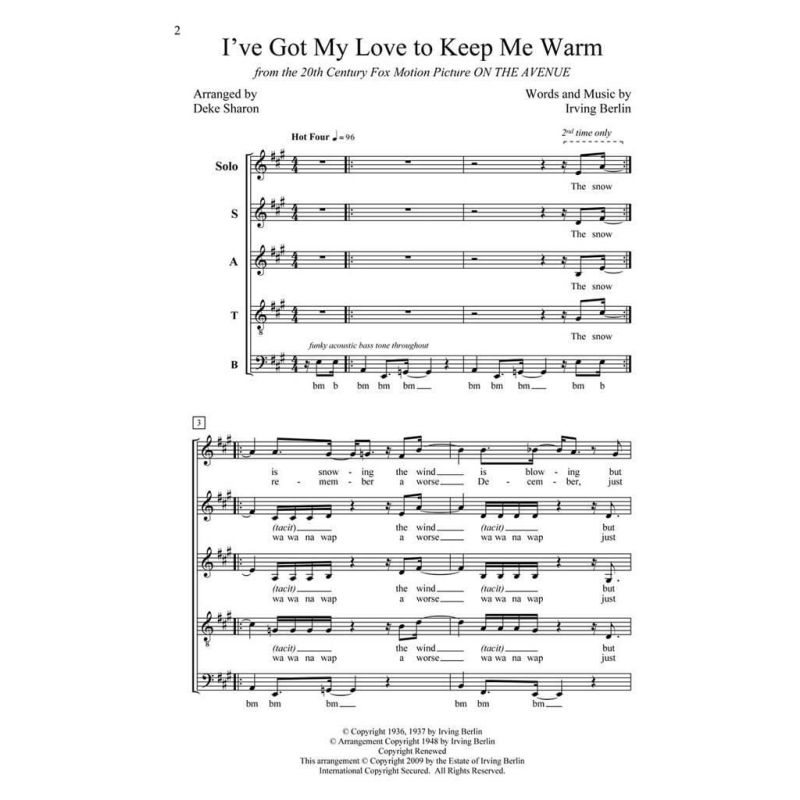 Berlin, Irving - I've Got My Love to Keep Me Warm
