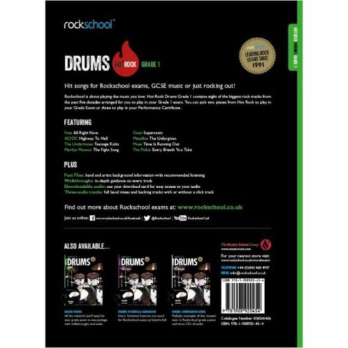 Rockschool: Hot Rock Drums - Grade 1