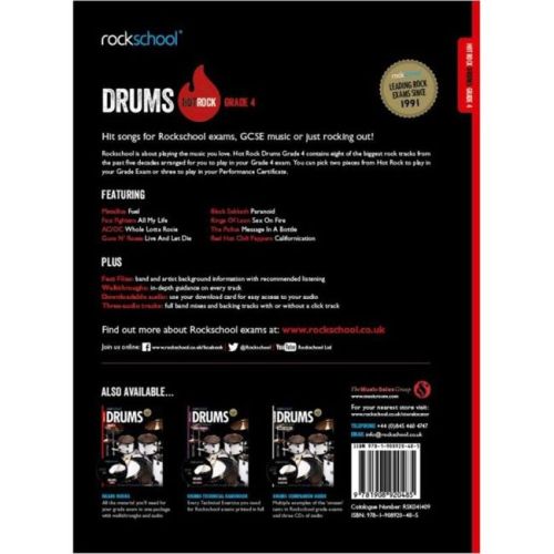 Rockschool: Hot Rock Drums - Grade 4
