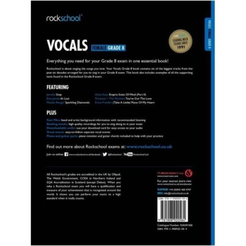Rockschool: Vocals Grade 8 - Female 2014-2017