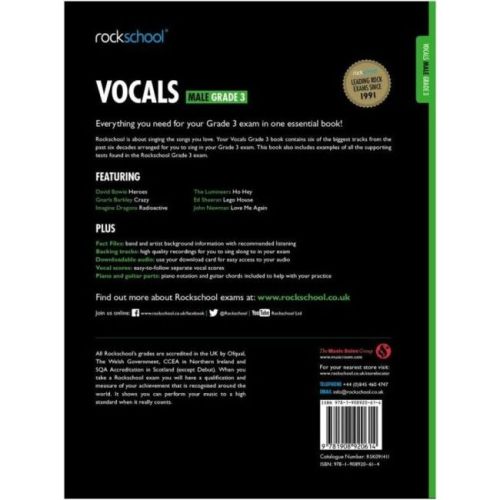 Rockschool: Vocals Grade 3 - Male 2014-2017