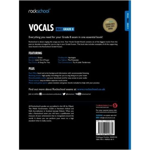 Rockschool: Vocals Grade 8 - Male 2014-2017