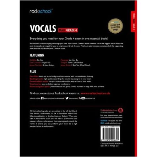 Rockschool: Vocals Grade 4 - Male 2014-2017