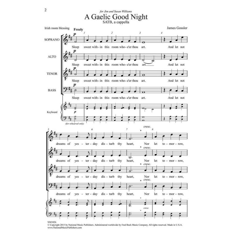 Gossler, James - A Gaelic Good Night