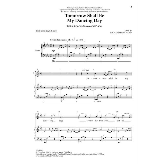 Burchard, Richard - Tomorrow Shall Be My Dancing Day