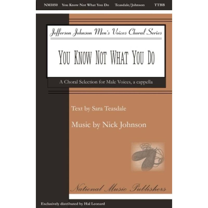 Johnson, Nick - You Know Not What You Do