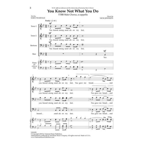 Johnson, Nick - You Know Not What You Do