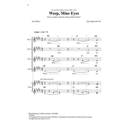 Singh, Vijay - Weep Mine Eyes