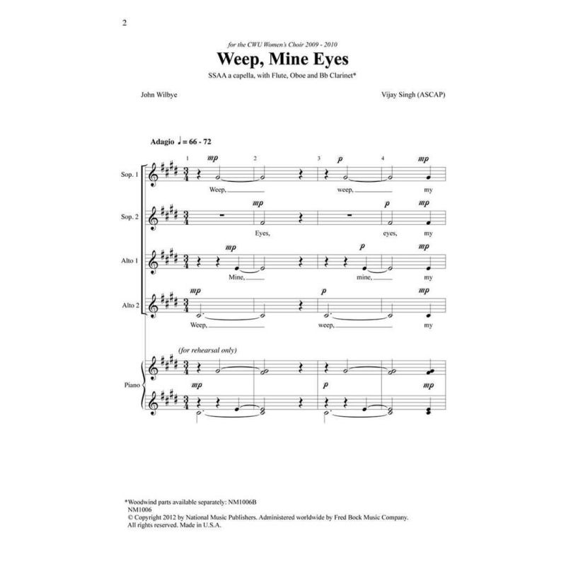 Singh, Vijay - Weep Mine Eyes