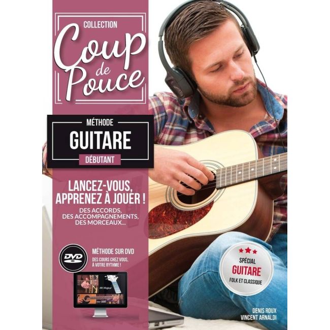 Roux, Denis - Coup De Pouce Debutant Guitare Folk avec DVD