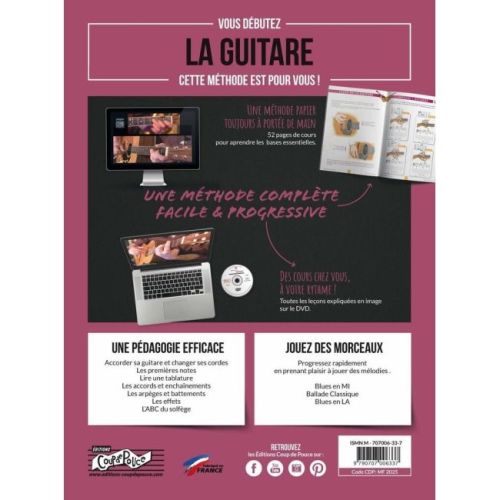 Roux, Denis - Coup De Pouce Debutant Guitare Folk avec DVD