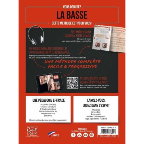 Roux, Denis - Coup De Pouce Debutant Basse Vol. 1