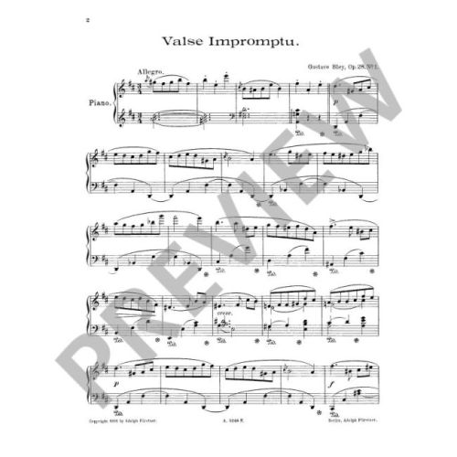 Bley, Gustava - Valses Impromptus op. 28