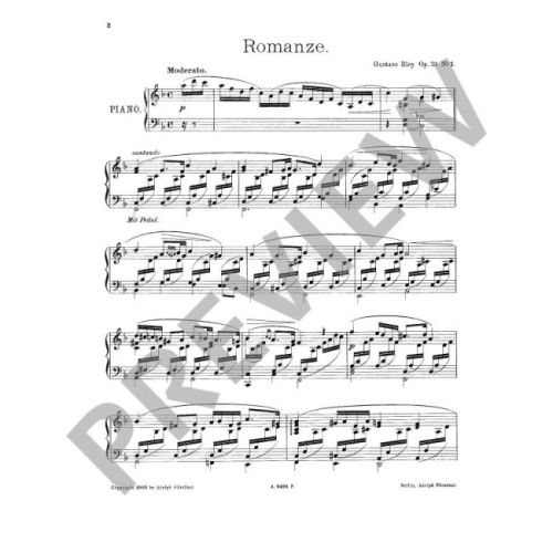 Bley, Gustava - Zwei Romanzen op. 31