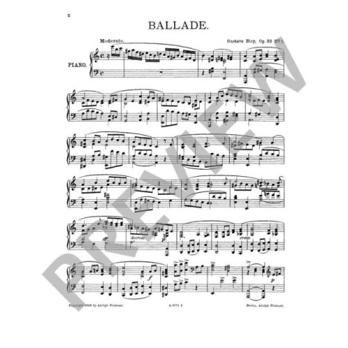Bley, Gustava - Zwei Kompositionen op. 33