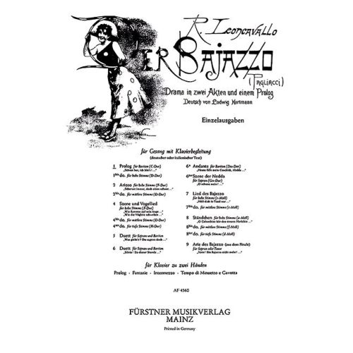 Leoncavallo, Ruggiero - Prolog
