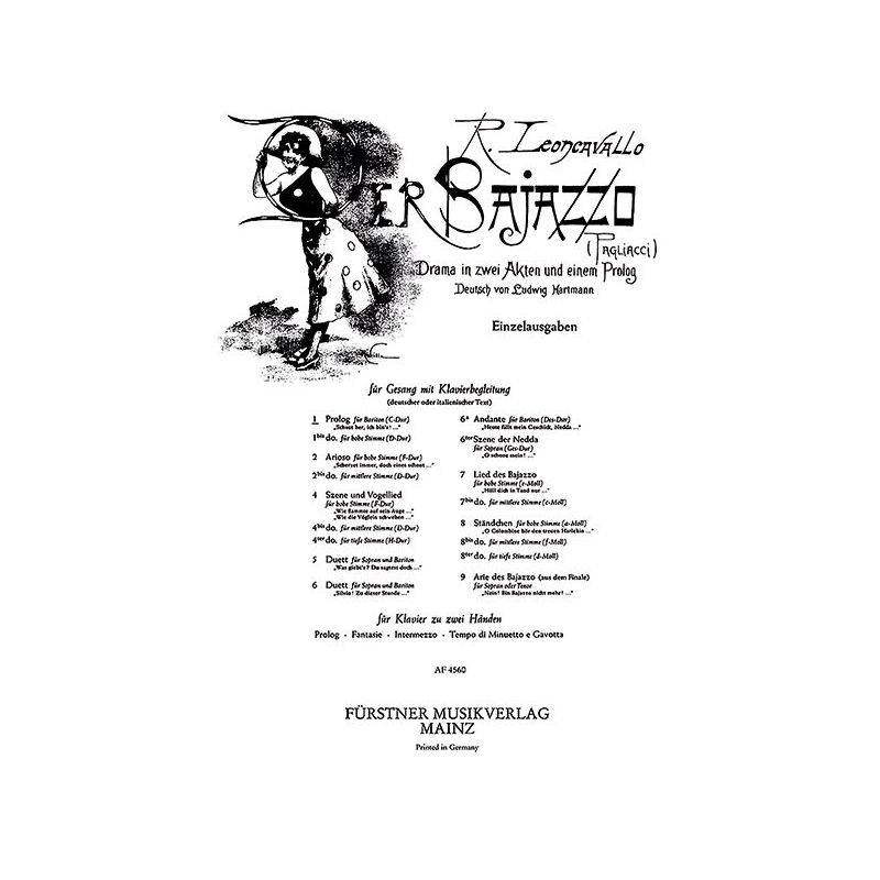 Leoncavallo, Ruggiero - Prolog