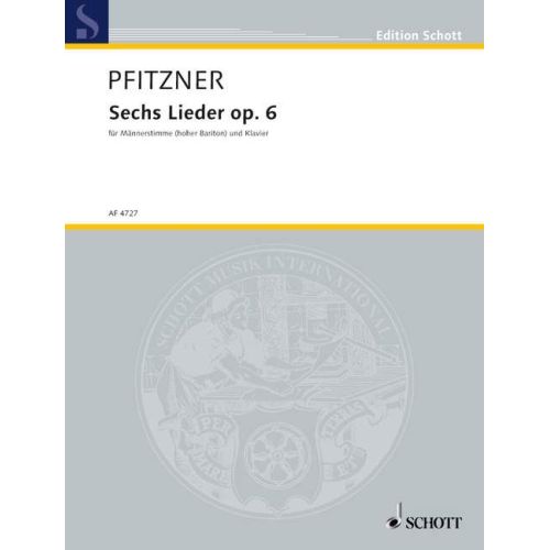 Pfitzner, Hans - 6 Lieder...