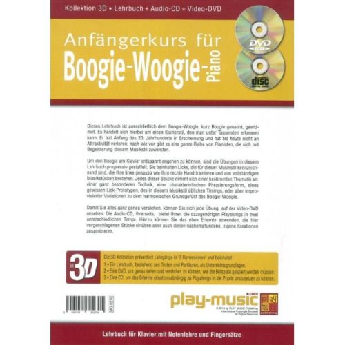 Anfängerkurs Für Boogie-Woogie-Piano In 3D