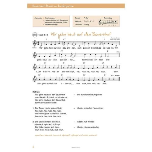 Schuh, Karin - Bauernhof-Musik im Kindergarten