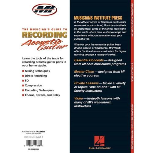 Beck, Dallan - The Musician's Guide to Recording Acoustic Guitar