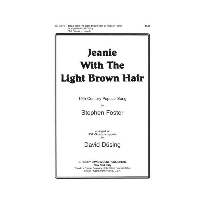 Foster, Stephen - Jeanie With The Light Brown Hair