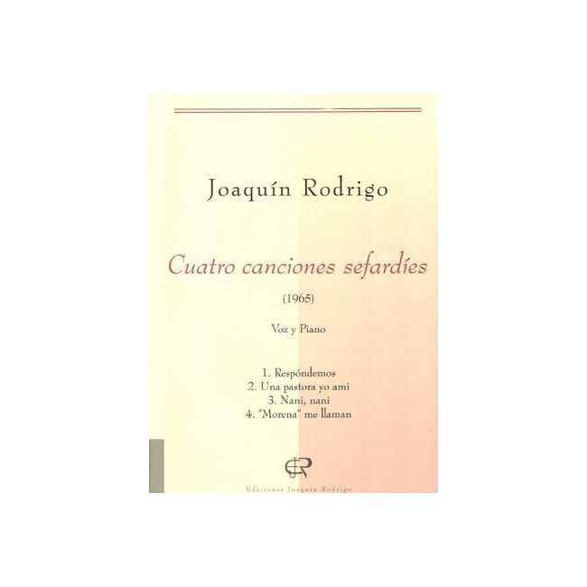 Rodrigo, Joaquín - Cuatro canciones sefardíes