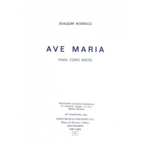 Rodrigo, Joaquín - Ave Maria