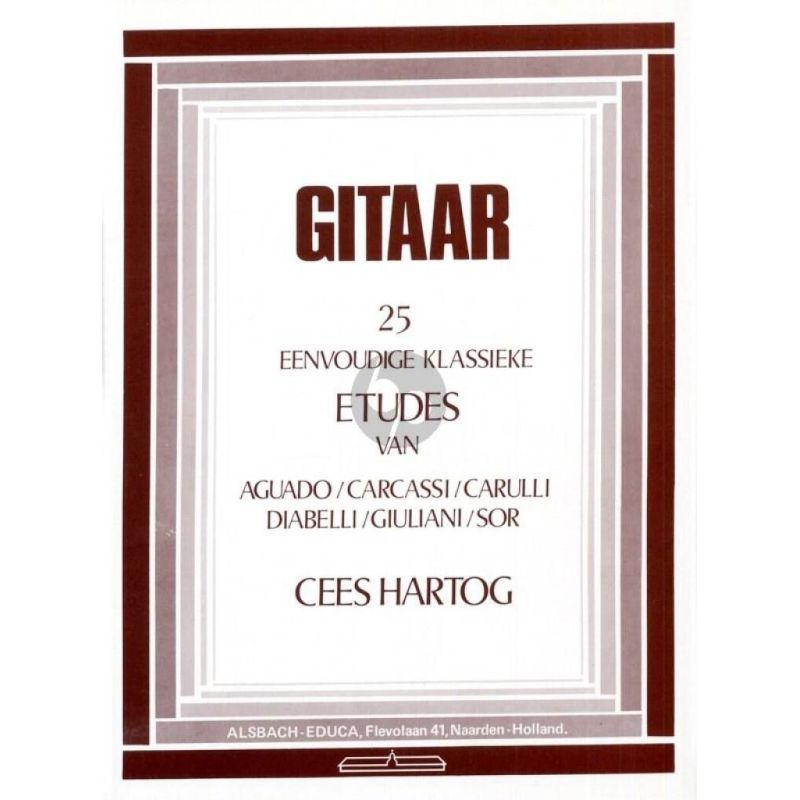 Hartog, Cees - 25 Eenvoudige Klassieke Etudes