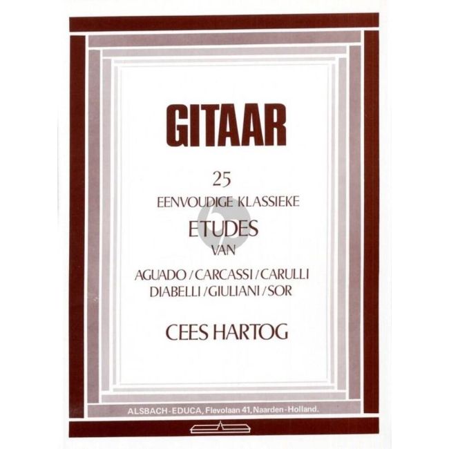 Hartog, Cees - 25 Eenvoudige Klassieke Etudes
