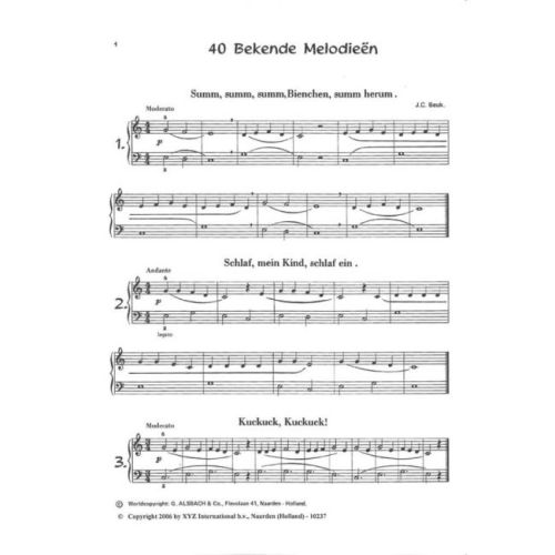 J.C. Beuk - 40 bekende Melodieën