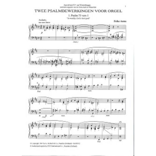 Asma, Feike - Muziek voor Kerk & Huis 16 2 Psalmbewerkingen