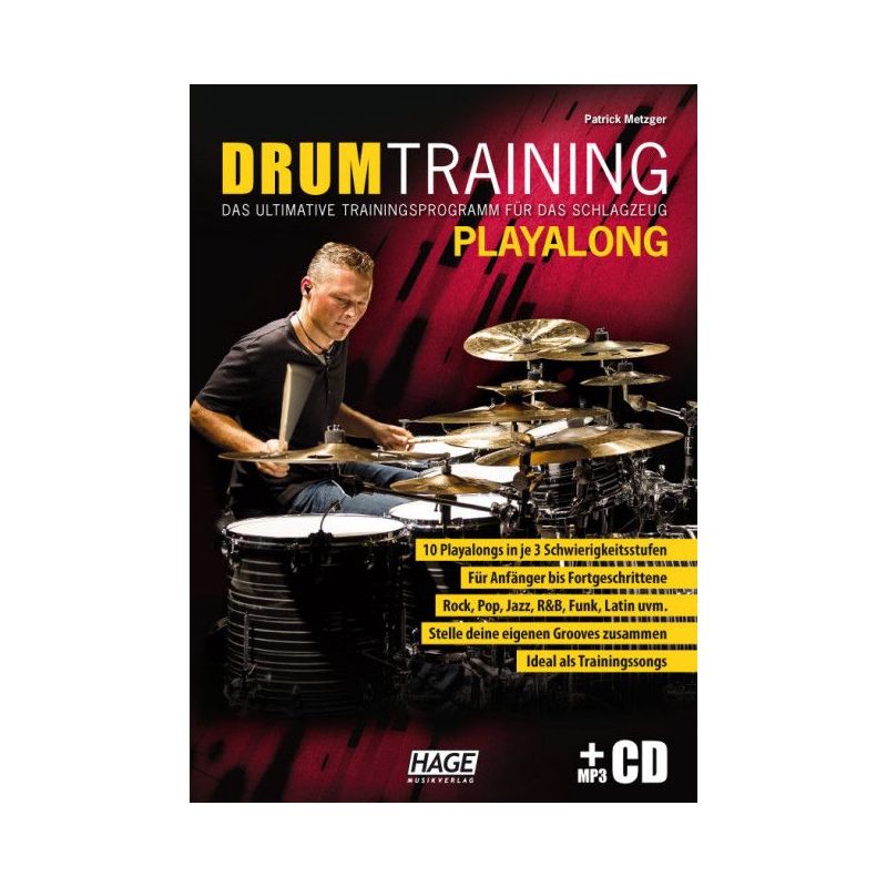 Metzger, Patrick - Drum Training Playalong (with MP3-CD)
