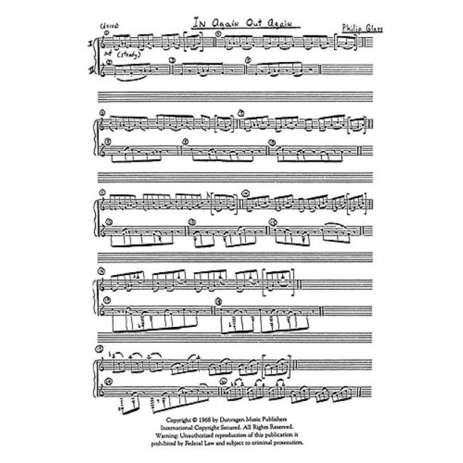 Glass, Philip - In Again Out Again For Two Pianos