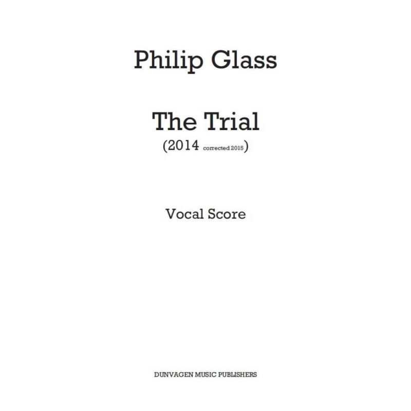 Glass, Philip - The Trial
