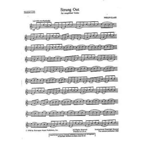 Glass, Philip - Strung Out...