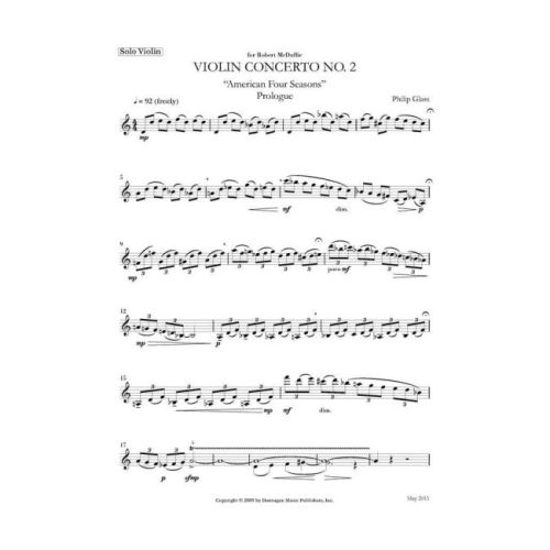 Glass, Philip - Violin...