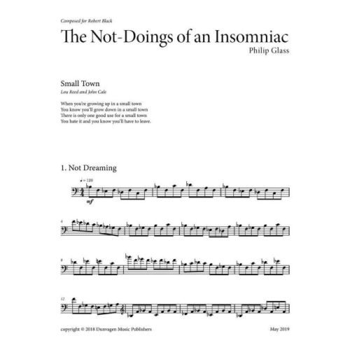 Glass, Philip - The Not-Doings of an Insomniac