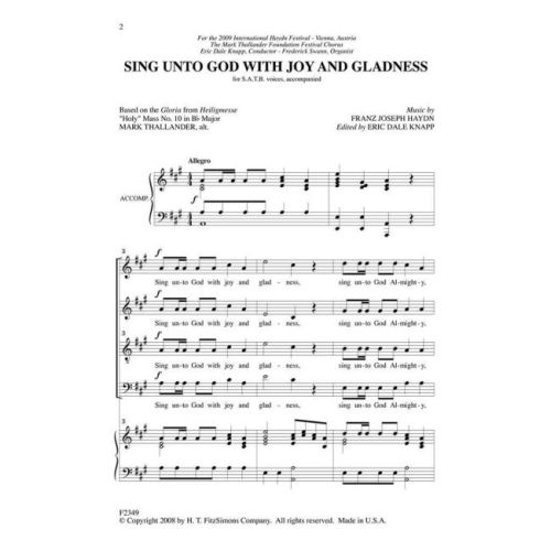 Haydn, Franz Joseph - Sing...