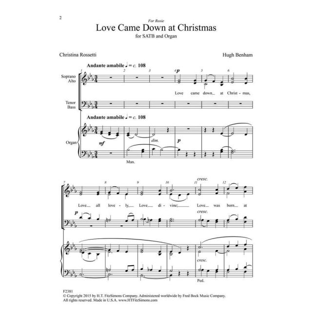 Benham, Hugh - Love Came Down at Christmas