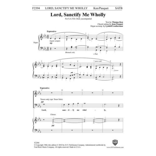 Ken & Pasquet - Lord, Sanctify Me Wholly