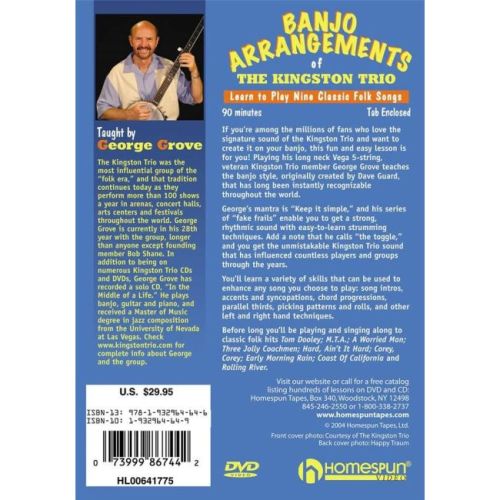 Grove, George - Banjo Arrangements Of The Kingston Trio