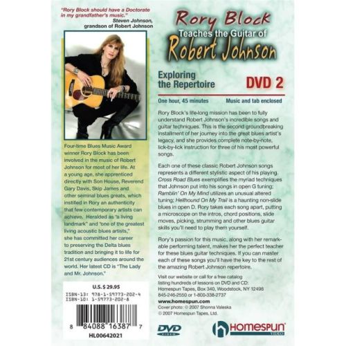 Rory Block Teaches the Guitar of Robert Johnson