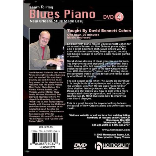 Cohen, David Bennett - Learn to Play Blues Piano