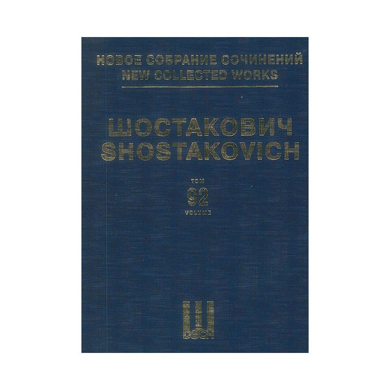 Shostakovich, Dmitri - New Collected Works Vol. 092 Vol. 92